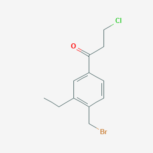 1-(4-(Bromomethyl)-3-ethylphenyl)-3-chloropropan-1-one