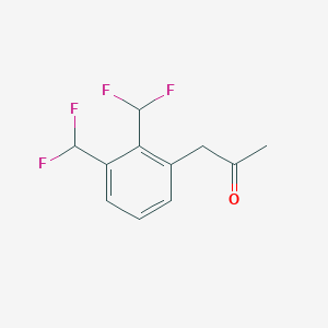 molecular formula C11H10F4O B14053347 1-(2,3-Bis(difluoromethyl)phenyl)propan-2-one 