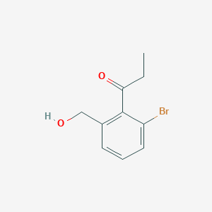 1-(2-Bromo-6-(hydroxymethyl)phenyl)propan-1-one