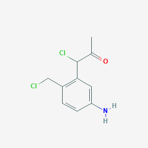 1-(5-Amino-2-(chloromethyl)phenyl)-1-chloropropan-2-one