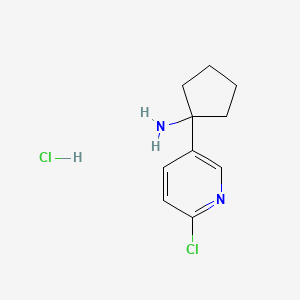 1-(6-Chloropyridin-3-YL)cyclopentan-1-amine hcl