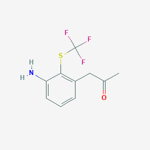 1-(3-Amino-2-(trifluoromethylthio)phenyl)propan-2-one