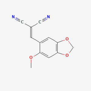 [(6-Methoxy-1,3-benzodioxol-5-yl)methylidene]propanedinitrile