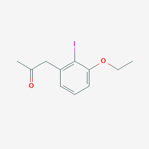 molecular formula C11H13IO2 B14053505 1-(3-Ethoxy-2-iodophenyl)propan-2-one 