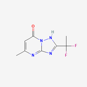 molecular formula C8H8F2N4O B14053512 2-(1,1-Difluoroethyl)-5-methyl[1,2,4]triazolo[1,5-a]pyrimidin-7-ol 