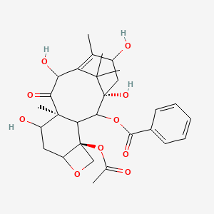 [(1S,4S,10S)-4-acetyloxy-1,9,12,15-tetrahydroxy-10,14,17,17-tetramethyl-11-oxo-6-oxatetracyclo[11.3.1.03,10.04,7]heptadec-13-en-2-yl] benzoate