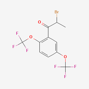 1-(2,5-Bis(trifluoromethoxy)phenyl)-2-bromopropan-1-one