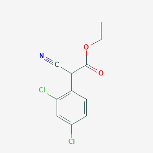 Ethyl 2,4-dichloro-I+/--cyanobenzeneacetate