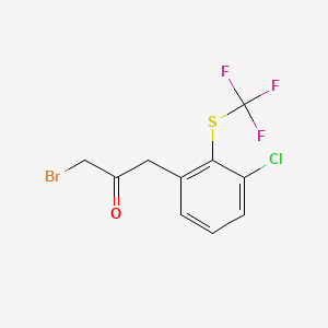 1-Bromo-3-(3-chloro-2-(trifluoromethylthio)phenyl)propan-2-one