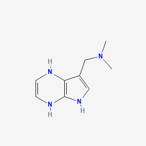 molecular formula C9H14N4 B1405369 1-(4,5-二氢-1H-吡咯并[2,3-b]吡嗪-7-基)-N,N-二甲基甲胺 CAS No. 1624261-12-6
