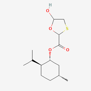 molecular formula C14H24O4S B1405370 (1R,2S,5R)-2-异丙基-5-甲基环己基 5-羟基-1,3-氧硫杂环戊烷-2-羧酸酯 CAS No. 200396-19-6