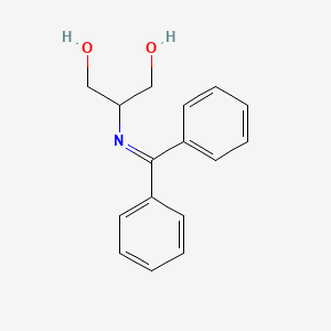 molecular formula C16H17NO2 B1405371 2-((Diphenylmethylene)amino)propane-1,3-diol CAS No. 1624261-16-0