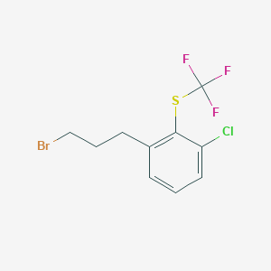 1-(3-Bromopropyl)-3-chloro-2-(trifluoromethylthio)benzene