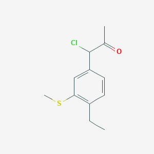 1-Chloro-1-(4-ethyl-3-(methylthio)phenyl)propan-2-one