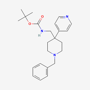 tert-Butyl ((1-benzyl-4-(pyridin-4-yl)piperidin-4-yl)methyl)carbamate