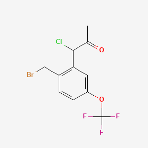 1-(2-(Bromomethyl)-5-(trifluoromethoxy)phenyl)-1-chloropropan-2-one