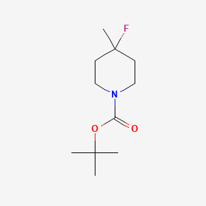 molecular formula C11H20FNO2 B1405378 叔丁基 4-氟-4-甲基哌啶-1-甲酸酯 CAS No. 1374655-14-7