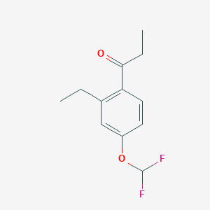 1-(4-(Difluoromethoxy)-2-ethylphenyl)propan-1-one