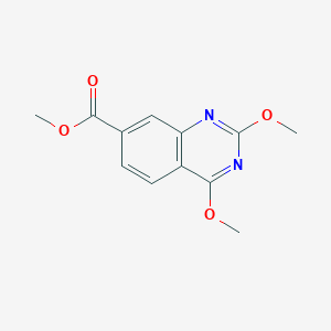 molecular formula C12H12N2O4 B1405380 2,4-二甲氧基喹唑啉-7-羧酸甲酯 CAS No. 1799412-43-3