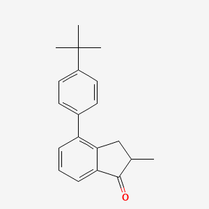 4-[4-(1,1-Dimethylethyl)phenyl]-2,3-dihydro-2-methyl-1H-inden-1-one