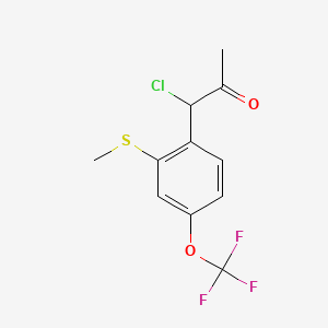 1-Chloro-1-(2-(methylthio)-4-(trifluoromethoxy)phenyl)propan-2-one