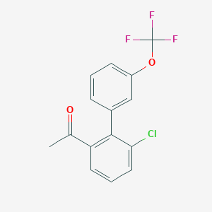 1-(6-Chloro-3'-(trifluoromethoxy)biphenyl-2-yl)-ethanone