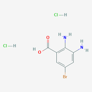 molecular formula C7H9BrCl2N2O2 B1405385 2,3-Diamino-5-bromobenzoic acid dihydrochloride CAS No. 58580-09-9