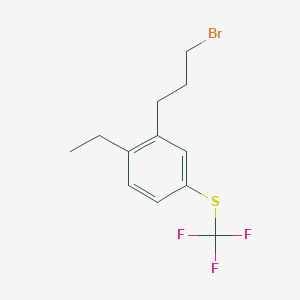 1-(3-Bromopropyl)-2-ethyl-5-(trifluoromethylthio)benzene