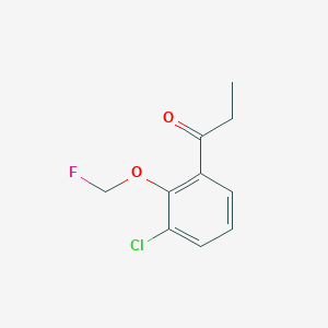 1-(3-Chloro-2-(fluoromethoxy)phenyl)propan-1-one