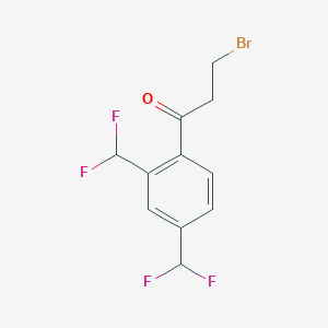 1-(2,4-Bis(difluoromethyl)phenyl)-3-bromopropan-1-one