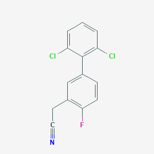 (2',6'-Dichloro-4-fluoro-biphenyl-3-yl)-acetonitrile