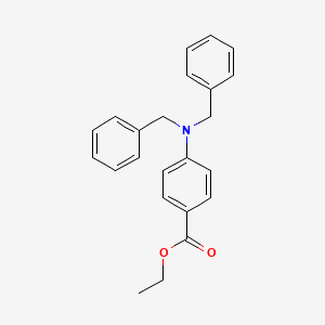 Benzoic acid, 4-[bis(phenylmethyl)amino]-, ethyl ester