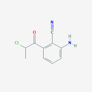 1-(3-Amino-2-cyanophenyl)-2-chloropropan-1-one