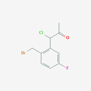 1-(2-(Bromomethyl)-5-fluorophenyl)-1-chloropropan-2-one