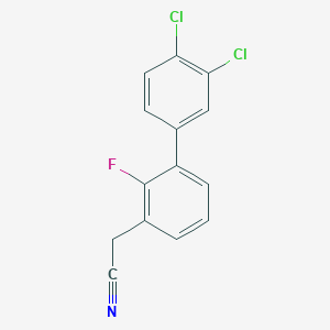 (3',4'-Dichloro-2-fluoro-biphenyl-3-yl)-acetonitrile