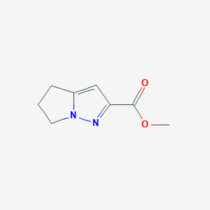 molecular formula C8H10N2O2 B1405398 Methyl 5,6-dihydro-4H-pyrrolo[1,2-b]pyrazole-2-carboxylate CAS No. 1454848-65-7