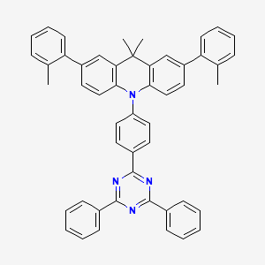 10-(4-(4,6-Diphenyl-1,3,5-triazin-2-yl)phenyl)-9,9-dimethyl-2,7-di-o-tolyl-9,10-dihydroacridine