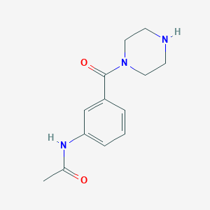 N-(3-(piperazine-1-carbonyl)phenyl)acetamide