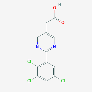 2-(2,3,5-Trichlorophenyl)pyrimidine-5-acetic acid