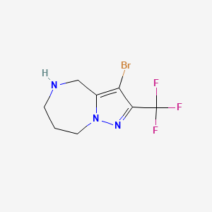 3-bromo-2-(trifluoromethyl)-5,6,7,8-tetrahydro-4H-pyrazolo[1,5-a][1,4]diazepine