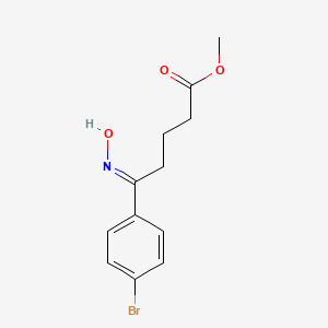 molecular formula C12H14BrNO3 B1405408 (E)-5-(4-溴苯基)-5-(羟基亚氨基)戊酸甲酯 CAS No. 1799442-84-4
