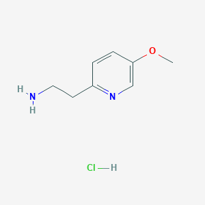 molecular formula C8H13ClN2O B1405413 2-(5-Methoxypyridin-2-yl)ethanamine hydrochloride CAS No. 1624262-52-7