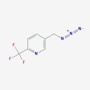 molecular formula C7H5F3N4 B1405418 5-(Azidomethyl)-2-(trifluoromethyl)pyridine CAS No. 1108556-21-3