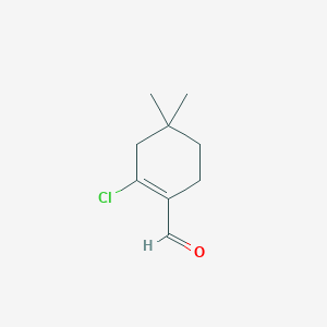 molecular formula C9H13ClO B1405420 2-Chloro-4,4-dimethylcyclohex-1-enecarbaldehyde CAS No. 1228943-80-3