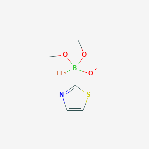 molecular formula C6H11BLiNO3S B1405425 Lithium trimethoxy(thiazol-2-yl)borate CAS No. 1451391-92-6