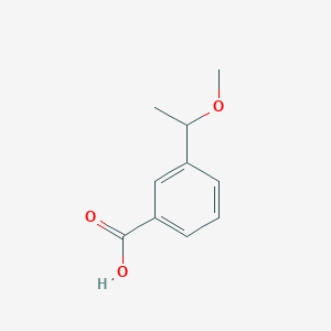 B1405434 3-(1-Methoxy-ethyl)-benzoic acid CAS No. 1443759-53-2