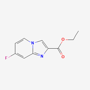 molecular formula C10H9FN2O2 B1405436 7-氟咪唑并[1,2-a]吡啶-2-羧酸乙酯 CAS No. 1260798-14-8