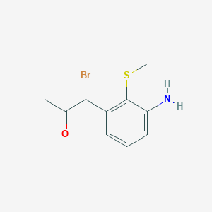 1-(3-Amino-2-(methylthio)phenyl)-1-bromopropan-2-one