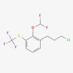 1-(3-Chloropropyl)-2-(difluoromethoxy)-3-(trifluoromethylthio)benzene