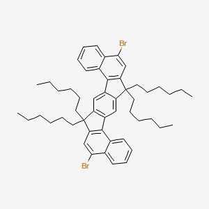 Benzo[g]benz[6,7]indeno[1,2-b]fluorene, 5,13-dibromo-7,7,15,15-tetrahexyl-7,15-dihydro-